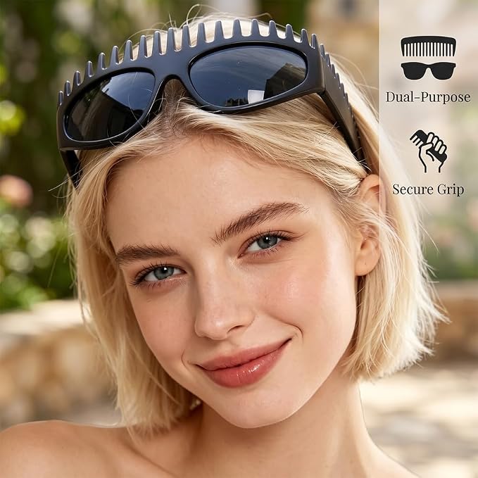 2-in-1 Sunglasses Headband with Teeth