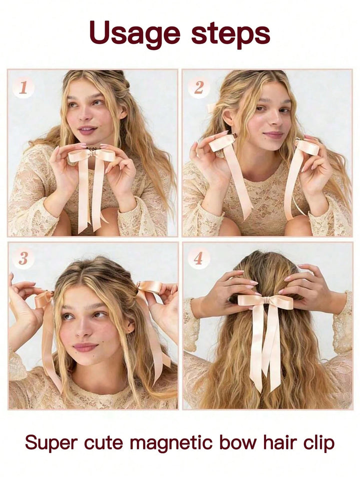 New Magnetic Bow Hair Clip for Women