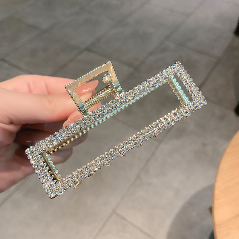 Haarspange mit Perlen und Strass 