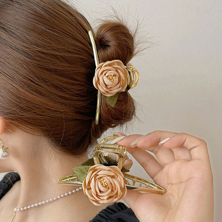 Französische Rosen-Haarspange 