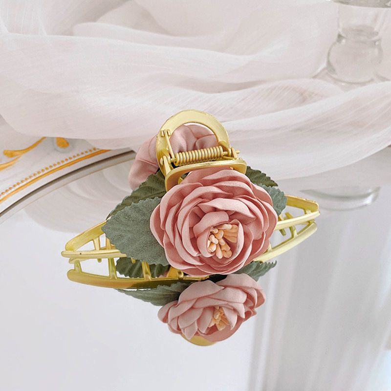 Französische Rosen-Haarspange 