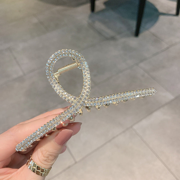 Haarspange mit Perlen und Strass 