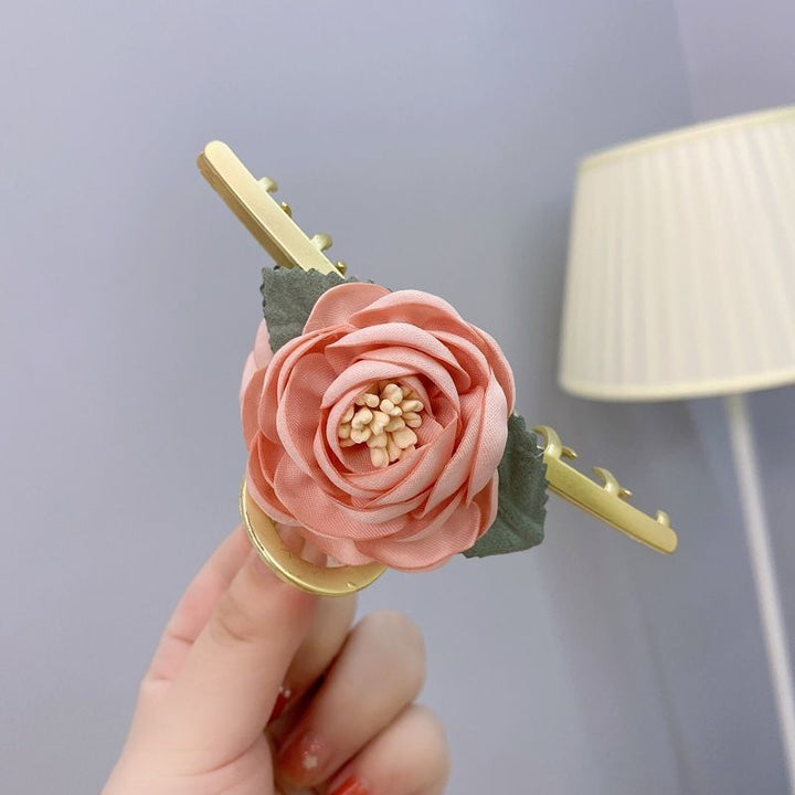 Französische Rosen-Haarspange 