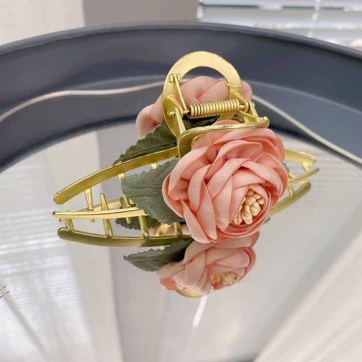 Französische Rosen-Haarspange 