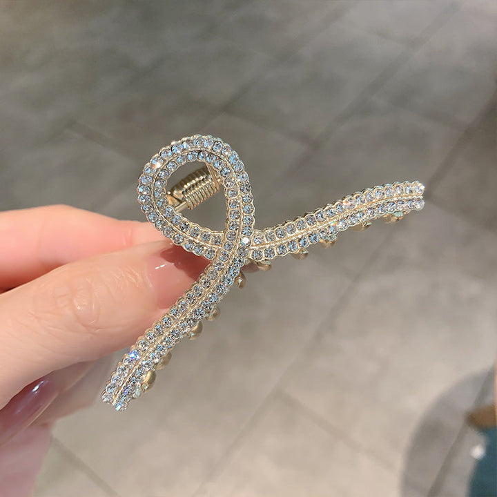 Haarspange mit Perlen und Strass 